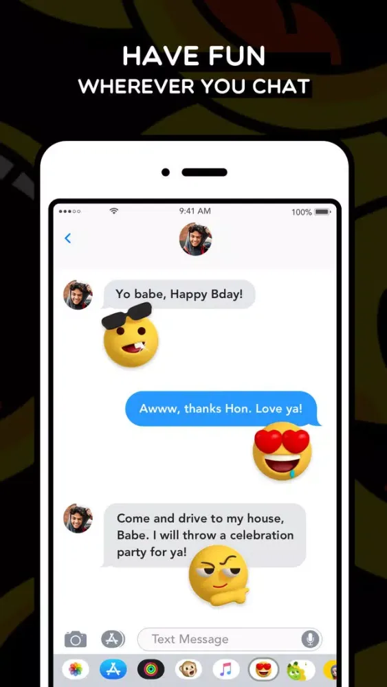 تصاویر Smiley Bigmoji 3D Stickers