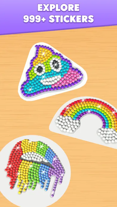 Tangkapan layar Diamond Stickers!
