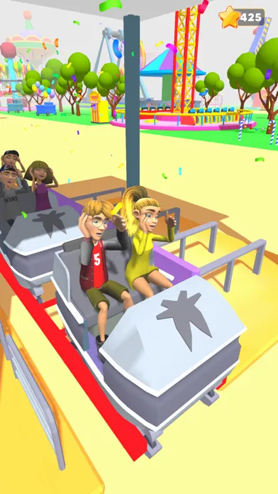 Capturas de tela do Rollercoaster Rider