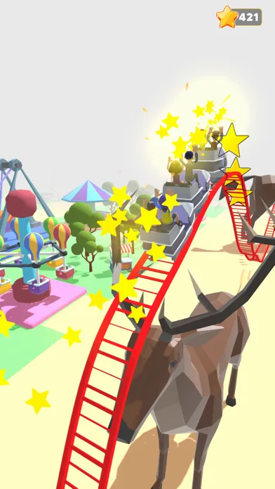 Capturas de tela do Rollercoaster Rider