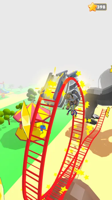 Capturas de tela do Rollercoaster Rider