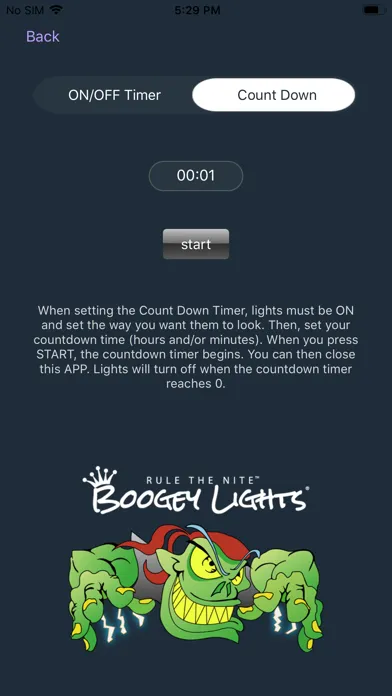Capturas de tela do Boogey Lights® GEN2 APP