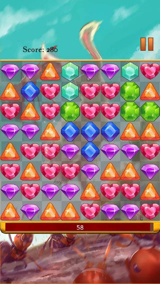 Zrzuty ekranu Ants vs Rabbit Gem Crush