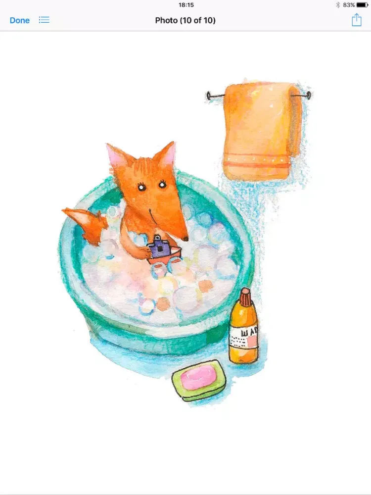 ภาพหน้าจอของ Baby Fox! Stickers iPad 