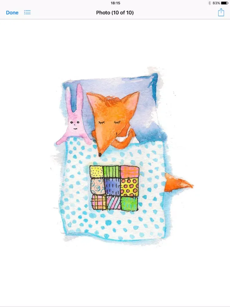 ภาพหน้าจอของ Baby Fox! Stickers iPad 