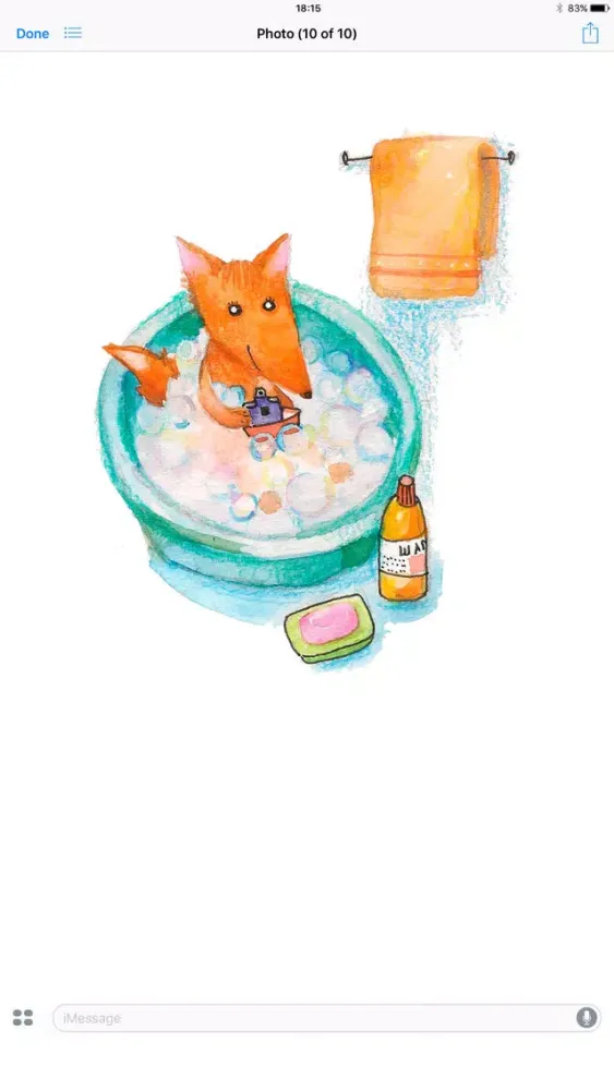 ภาพหน้าจอของ Baby Fox! Stickers