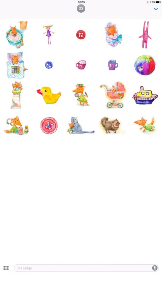 ภาพหน้าจอของ Baby Fox! Stickers
