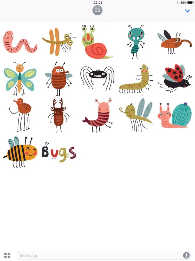 تصاویر Bugs! Stickers iPad 