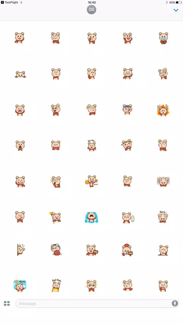 Screenshot di Cute Bear Facial Expressions