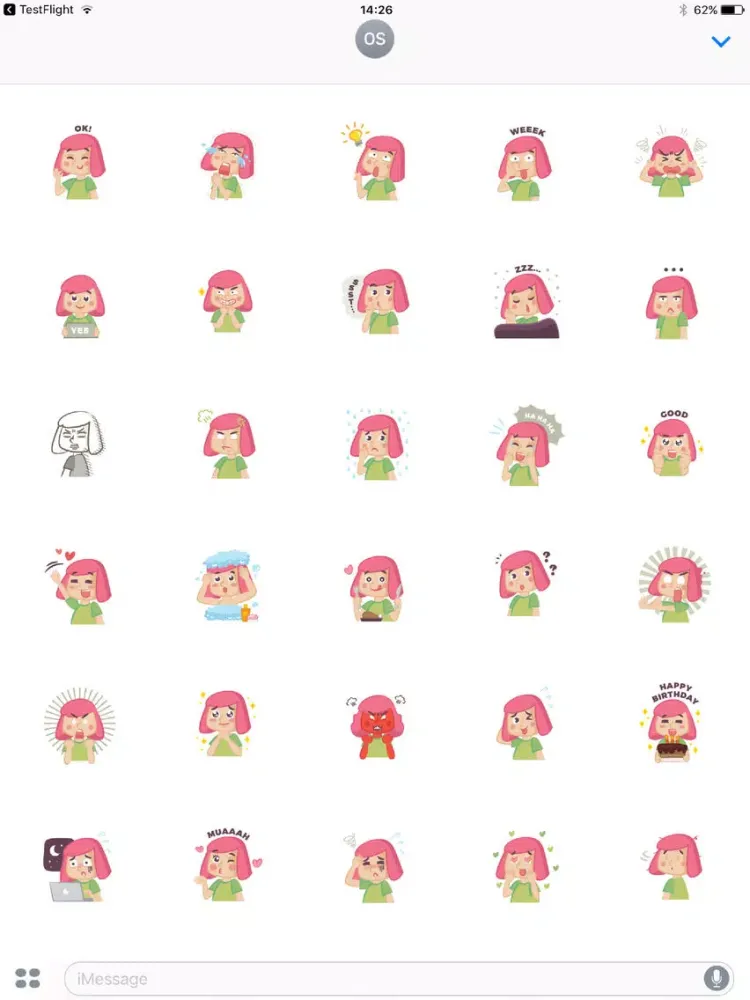 Tangkapan skrin Hi Girl! Emotions iPad 