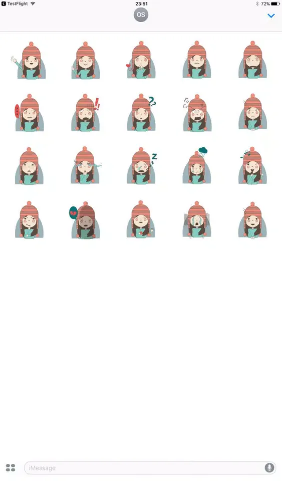 Capturas de pantalla de Little Girl in Snow Cap! - Facial Expressions