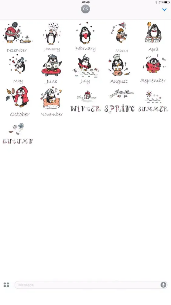 Penguin Seasons! Stickers Screenshots