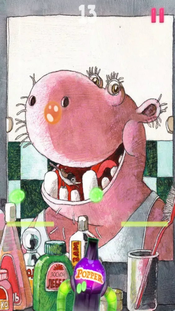 Pink Hippo Bottle Pop স্ক্রিনশট