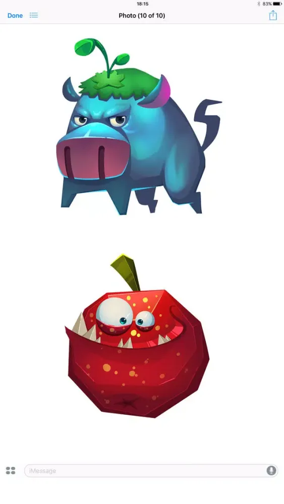 Plant and Animal Game Stickers Screenshots