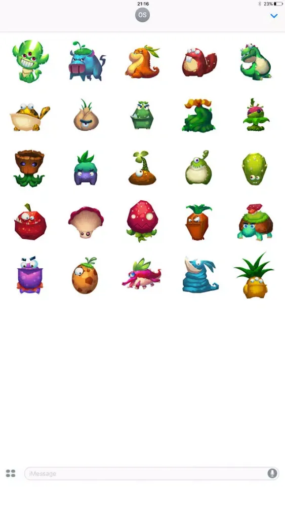 Plant and Animal Game Stickers Screenshots
