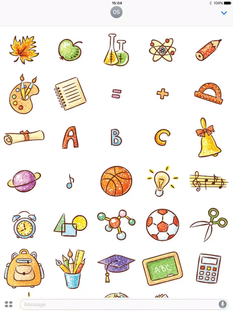 School Set! Stickers iPad 应用截图