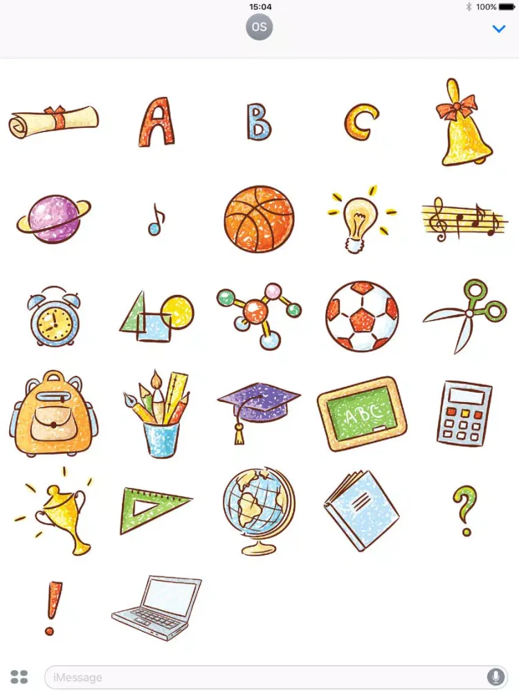 School Set! Stickers iPad 应用截图