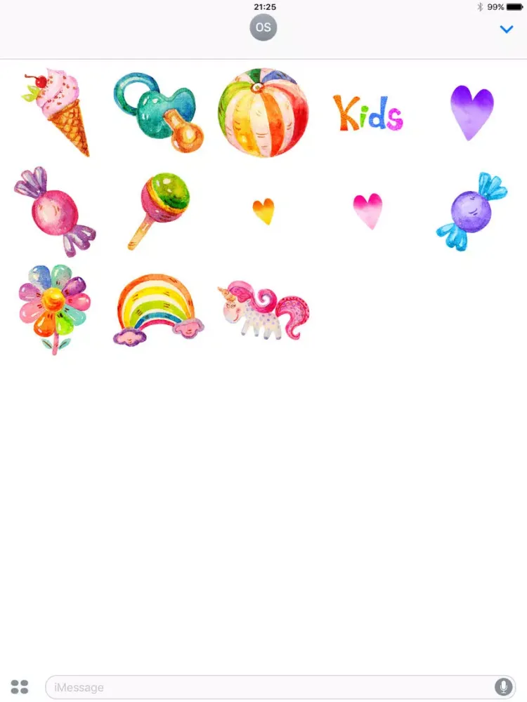 Screenshot di Unicorn Rainbow Stickers iPad 
