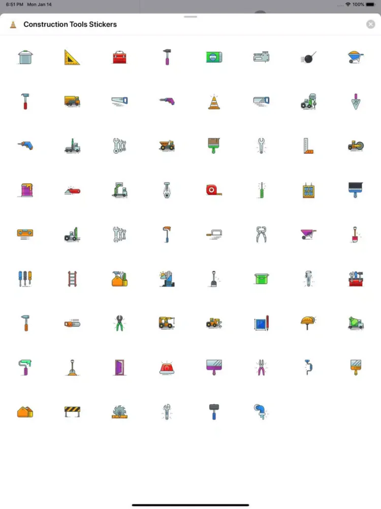 Screenshot di Construction Tools Stickers iPad 