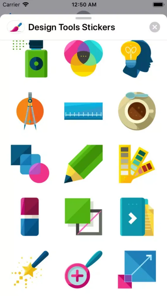 Design Tools Stickers Ekran Görüntüleri