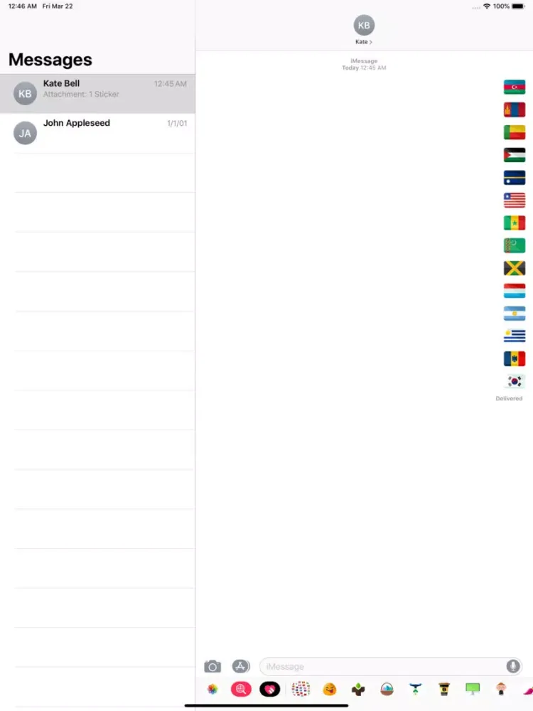 Flags Pack Stickers iPad 应用截图