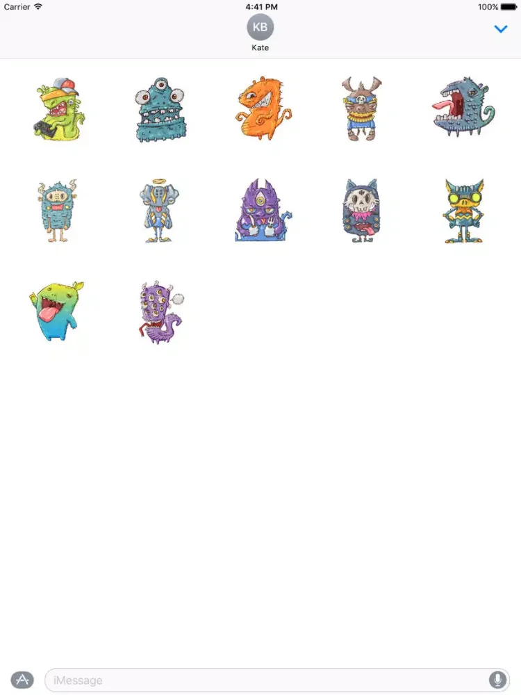 Capturas de pantalla de Happy Halloween Monster Stickers iPad 
