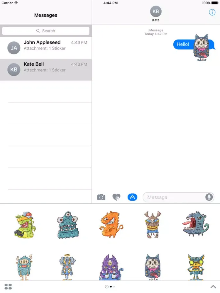 Capturas de pantalla de Happy Halloween Monster Stickers iPad 