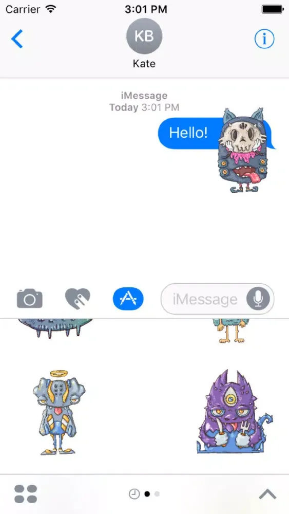 Capturas de pantalla de Happy Halloween Monster Stickers