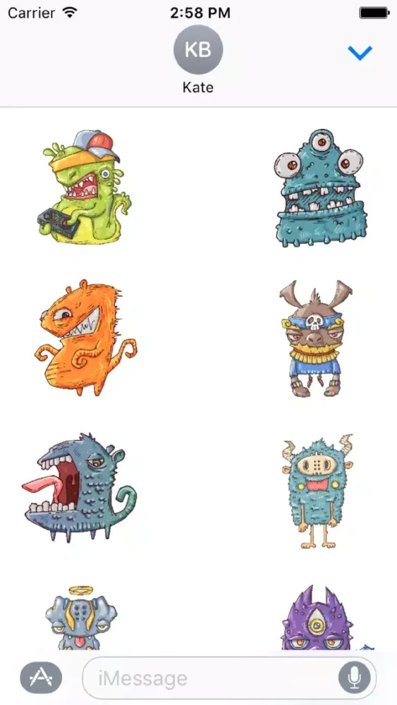 Capturas de pantalla de Happy Halloween Monster Stickers