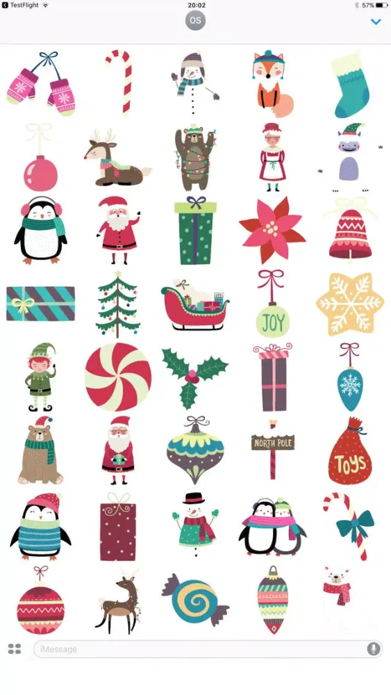 Tangkapan skrin Let It Snow! Stickers