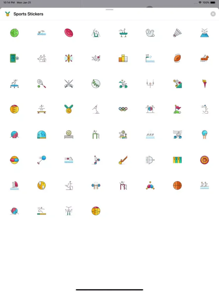 Screenshot di Sports Stickers iPad 