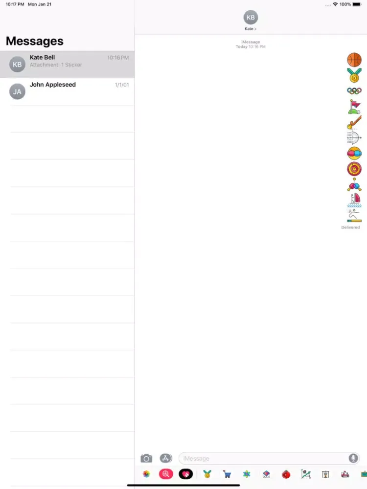 Screenshot di Sports Stickers iPad 