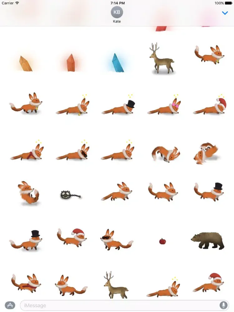 Red Fox Stickers iPad 应用截图