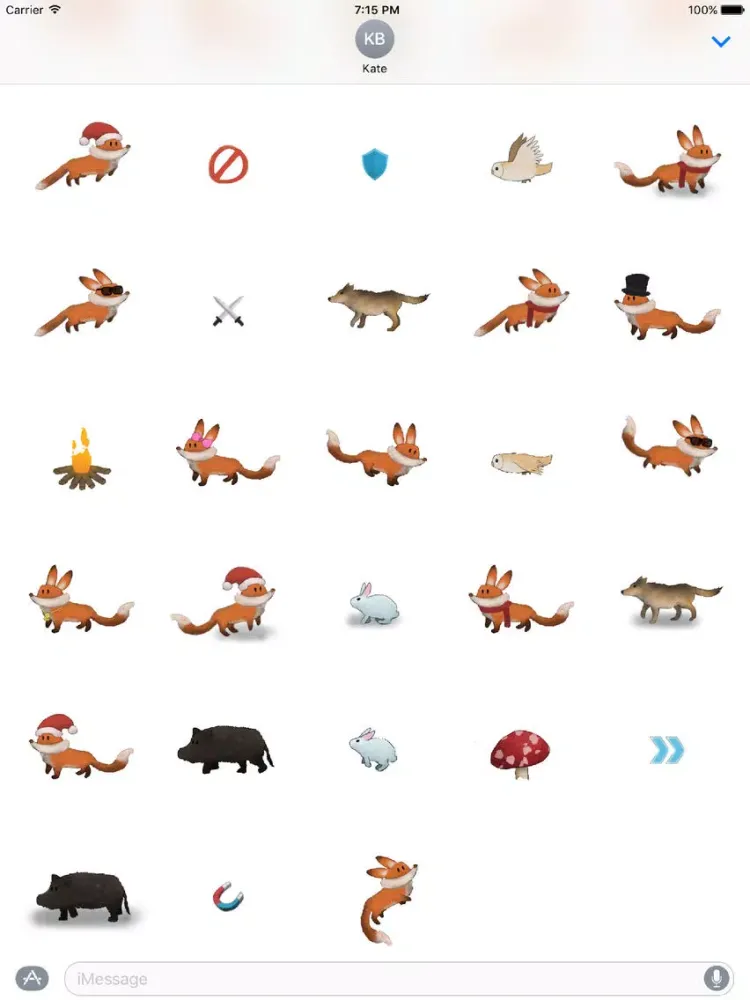 Red Fox Stickers iPad 应用截图