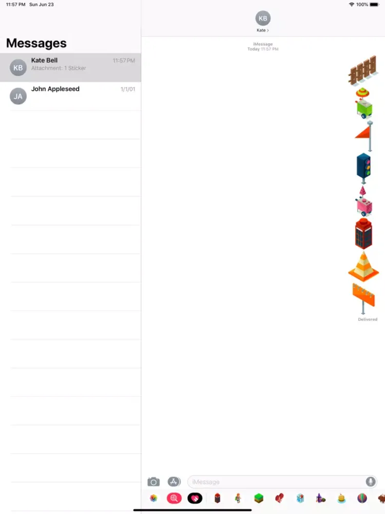Street Elements Stickers iPad  Screenshots