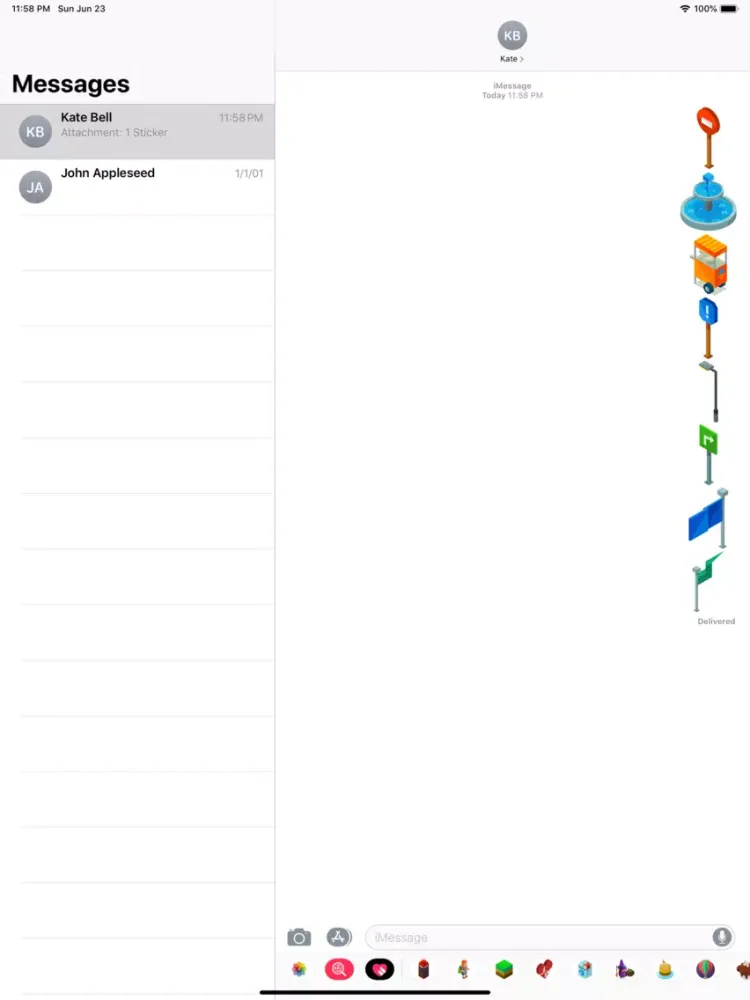 Street Elements Stickers iPad  Screenshots