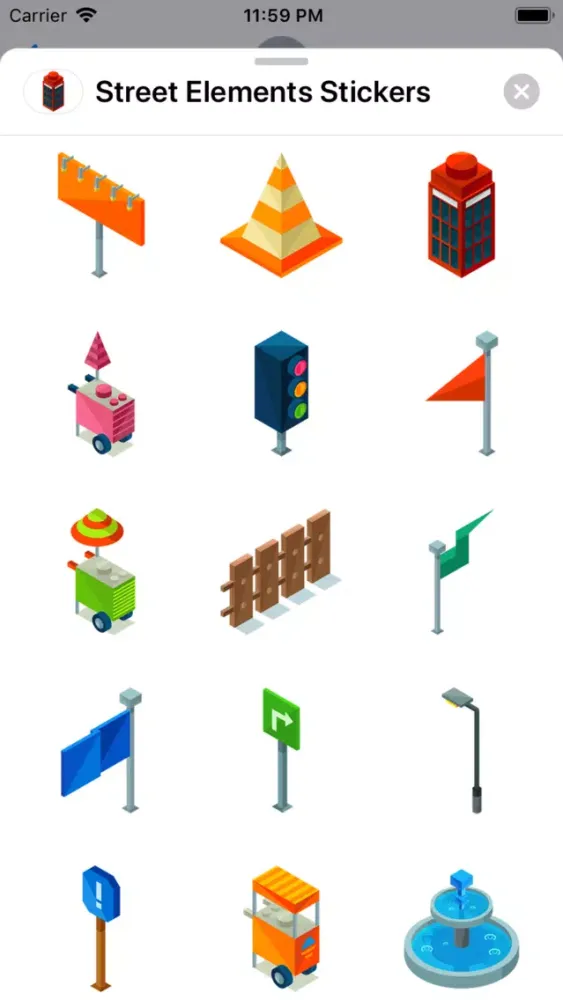Street Elements Stickers Screenshots