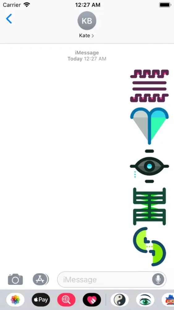 Capturas de tela do Symbols Stickers