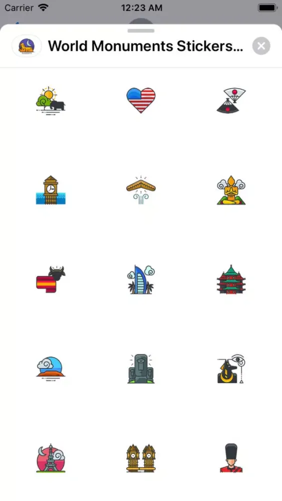 World Monuments Stickers Pack應用截圖