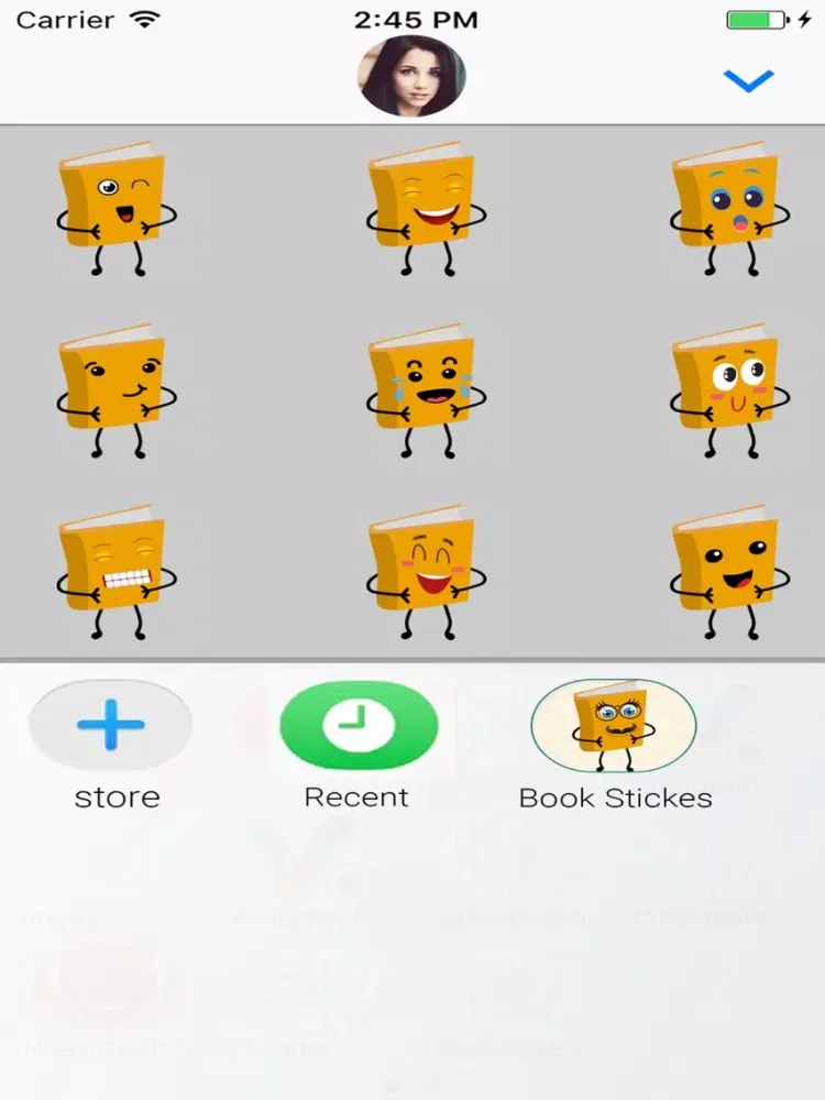 Book Emoji : Animated Stickers iPad  Screenshots