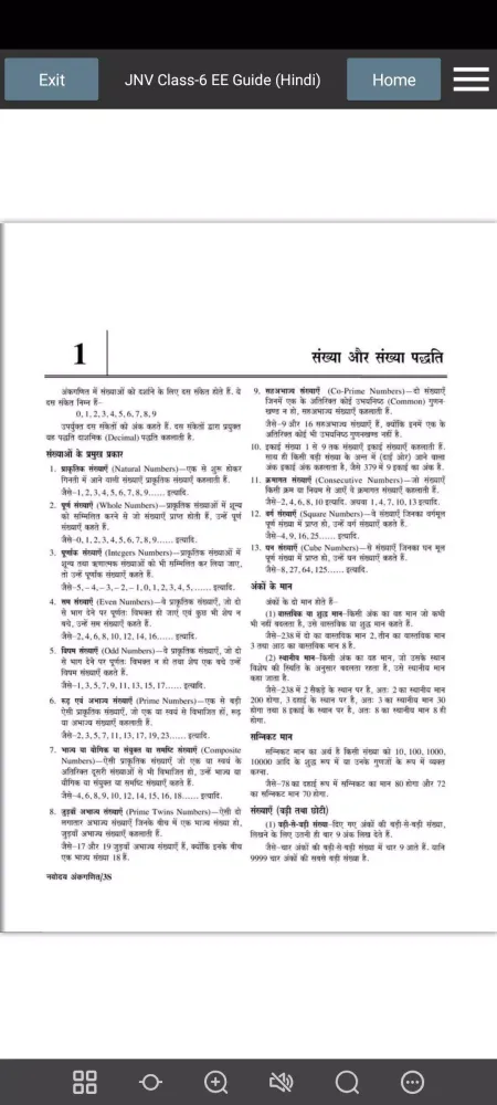 Capturas de tela do JNV Class6 Entrance Exam Guide