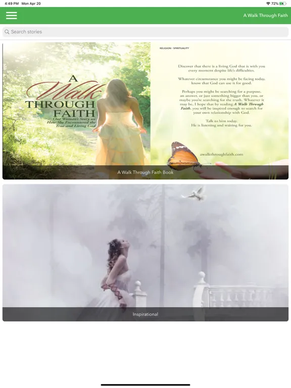 A Walk Through Faith iPad 应用截图