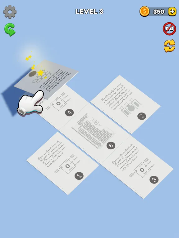 ภาพหน้าจอของ Book Fold Page Folding Puzzle iPad 