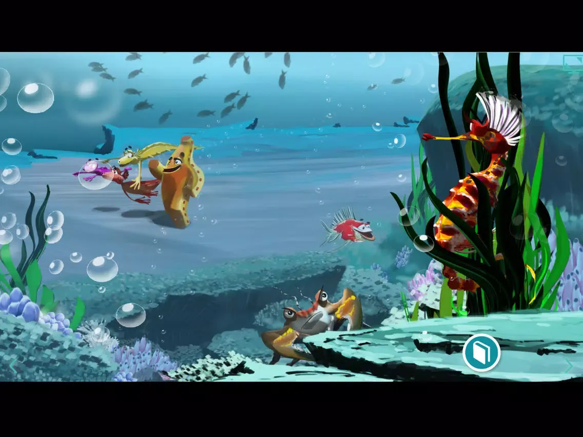 Ảnh chụp màn hình của Aqua Dragons Sea Friends Interactive Book iPad 