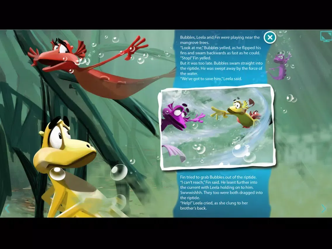 Ảnh chụp màn hình của Aqua Dragons Sea Friends Interactive Book iPad 