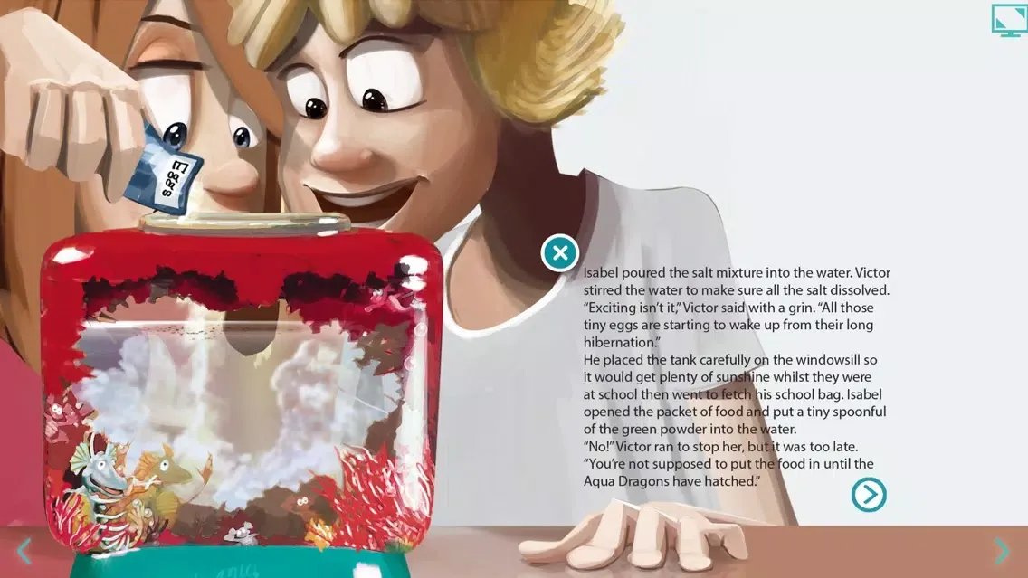 ภาพหน้าจอของ Aqua Dragons A Fascinating Live Underwater World Interactive Book