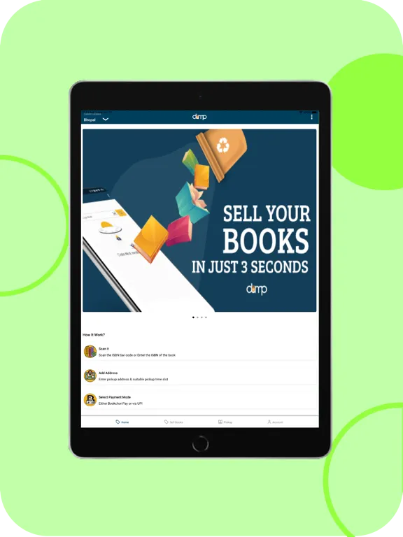 Tangkapan skrin DUMP - Sell Your Books iPad 