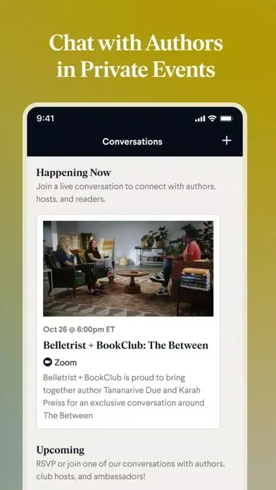 Ảnh chụp màn hình của BookClub
