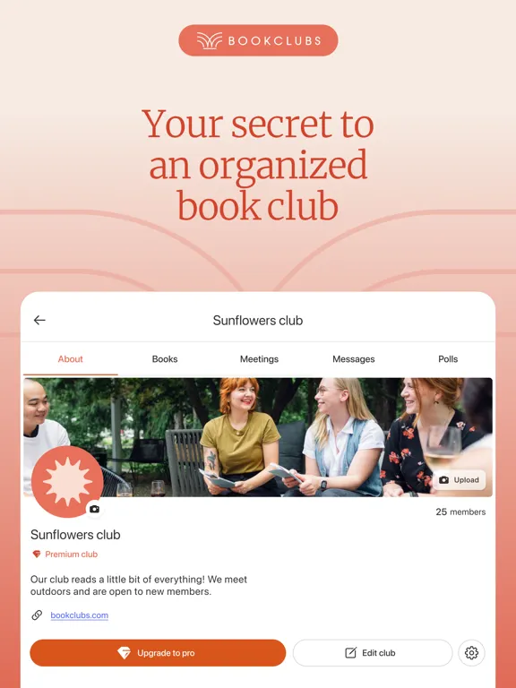 Bookclubs: Book Club Organizer iPad  스크린샷