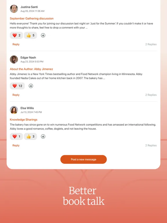 Bookclubs: Book Club Organizer iPad  스크린샷